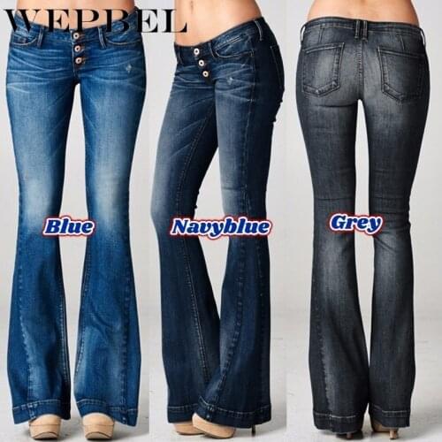 Wepbel Women's Flared Jeans