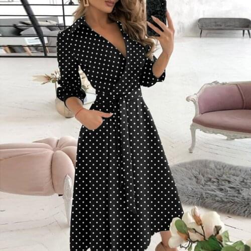 Women Dot Print Dress Fashion V-neck Lacing Slim Bandage Body Wrap Hips Long Fall Dresses For Women 2021 Robe Femme Платье