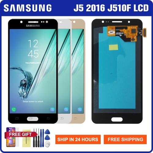 Super Amoled Lcd for Samsung Galaxy J5 2016 Lcd Display Touch Screen Digitizer Assembly For Samsung J510 J510F J510FN J510M
