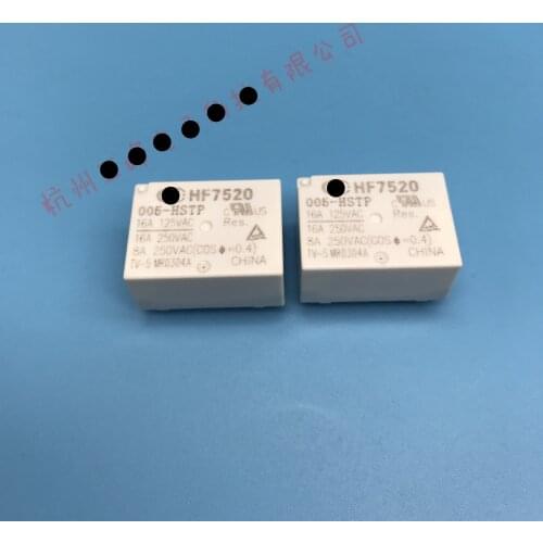 10piece) HF7520-005-HSTP HF7520-012-HSTP HF7520-024-HSTP 4PINS 16A Power Relay New