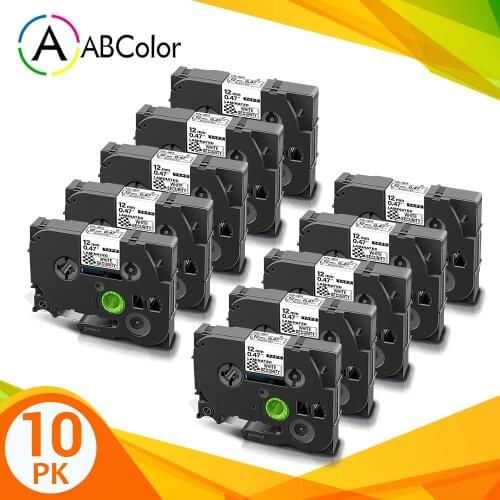 10PK Security Tapes for Brother TZe-SE3 TZ-SE3 TZe SE3 Security Tape 12mm for Brother P-touch Label Maker PTD200 PTH110 PTH100
