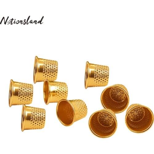 20pcs Vintage Sewing Thimble Finger Thimbles Metal Protector Pin Needle Shield for Needlework Embroidery DIY Crafts Sewing Tool