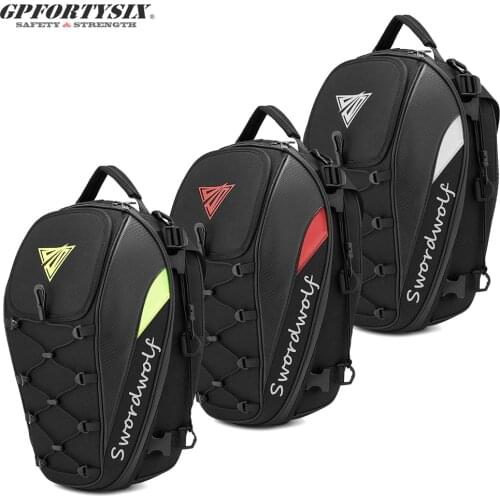 2020 Waterproof Motorcycle Bag Travel Luggage Bag Motorbike Tail Bag Multifunction Helmet Rear Seat Bag Motorcycle Ride Backpack