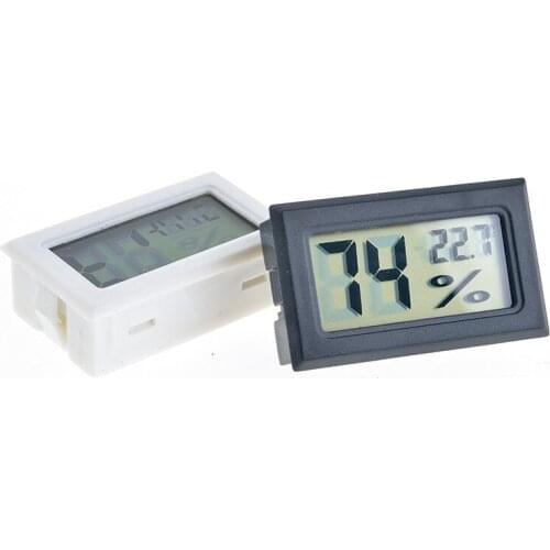 500pcs FY-11 black /white embedded Digital temperature humidity meter Mini Temperature Humidity Sensor Meter Built-In Probe