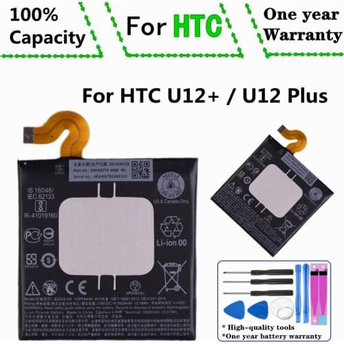 3500mAh B2Q55100 For HTC U12+ U12 Plus Cell phone Battery Li-ion Polymer Battery + Tools