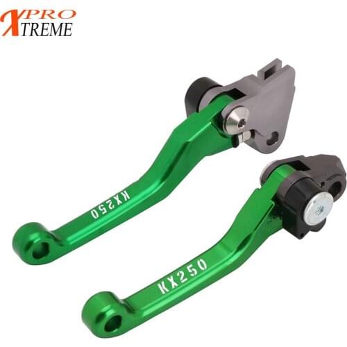 Motorcycle CNC Aluminum Pivot Foldable Clutch Brake Lever For Kawasaki KX 65 85 100 125 250 250F 450F KX65 KX100 KX125 KX250F