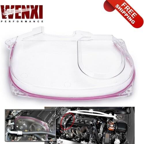 Free Shipping Clear Cam Gear For Mitsubishi Lancer Evolution EVO 9 IX Mivec 4G63 Timing Belt Cover Pulley WX6334