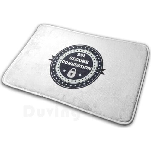 Ssl Secure Connection-Cyber Security Carpet Mat Rug Cushion Soft Ssl Encryption Secure Socket Layer Secure Sockets