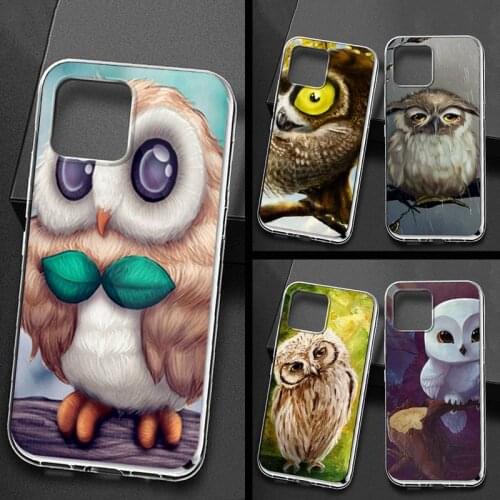 Cartoon owl Phone Case for iPhone 11 12 pro XS MAX Mini 8 7 6 6S Plus X 5S SE 2020 XR