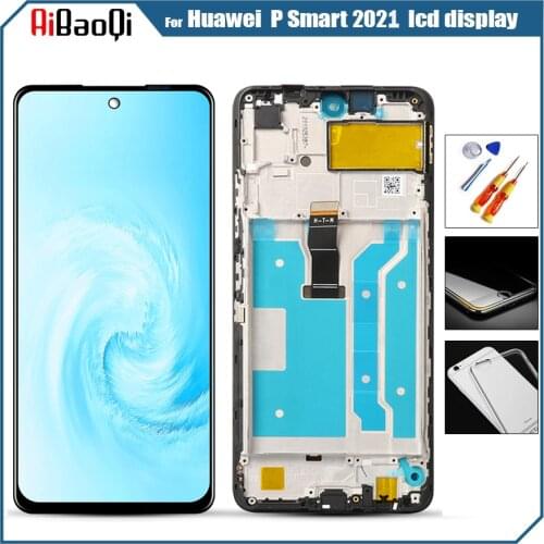 Original For Huawei P Smart 2021 LCD Display Screen Touch Digitizer Assembly For Huawei Y7A/Honor 10X Lite With Frame Replace