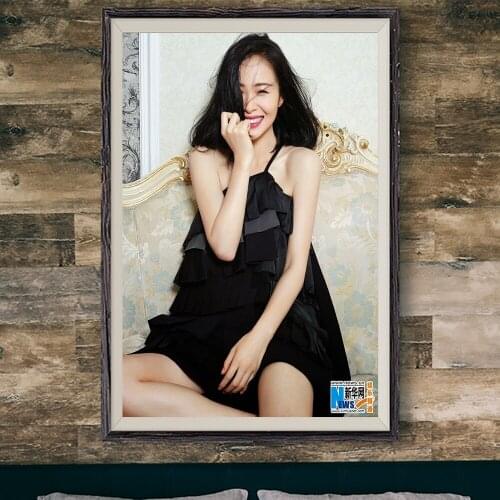 E263 Yiyan Jiang Sexy Model Movie Star Wall Silk Cloth Poster Art Home Decoration Gift
