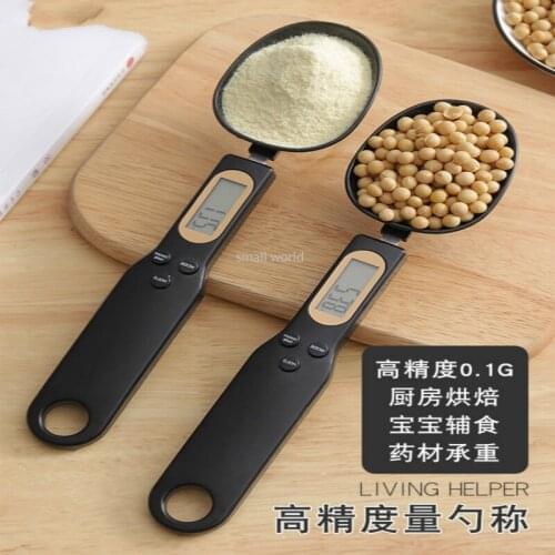 Kitchen electronic measuring spoon weighing spoon gram number precision scale baking accessories measuring spoon baking supplies