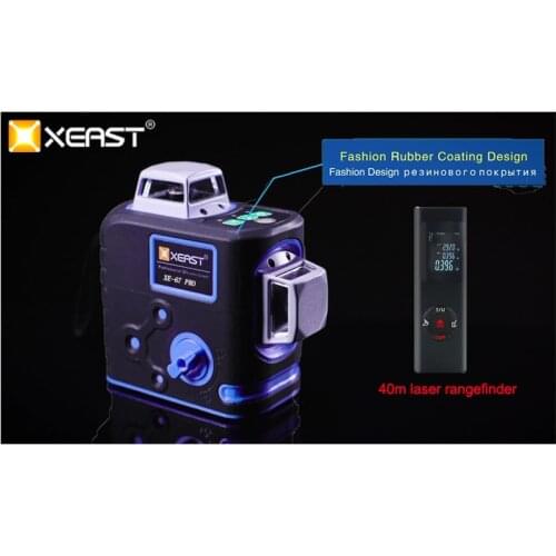 XEAST XE-67G Por 8 line laser level 360 Self-leveling 3D Laser Level Vertical and Horizontal Cross Powerful Green Laser Beam