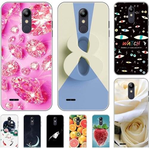 Cartoon Case For LG K9 / K8 2018 LG Aristo 2 X210 5.0" Aristo 3 Cover Soft Silicone Phone Case Coque Flower Back Shell