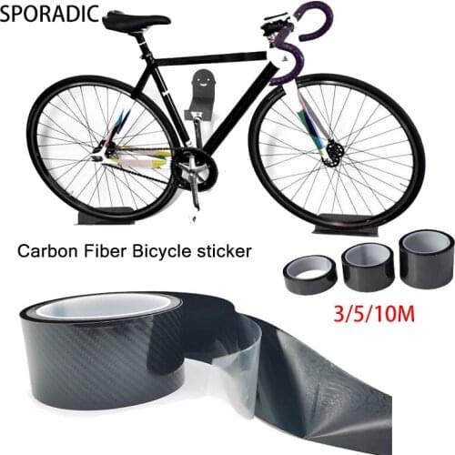 Bicycle Stickers Car Bike Frame Protection Tape for Bicycle Surface 5D Carbon Fiber Anti-scratch Film Tool Bicycle Accessories