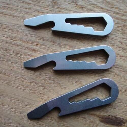 New EDC Outdoor Pocket Titanium Alloy Multi-function Tool Personality Creative Wrench Umbrella Rope Accessories Bottle Opener