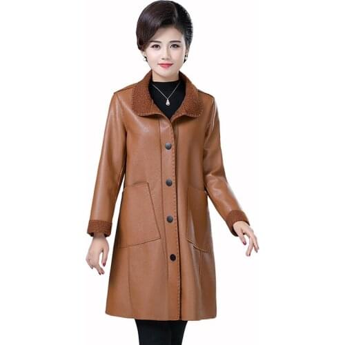 Autumn and winter clothing new womens fur plus velvet coat fashion casual plus loose size Slim medium long coats women overcoat