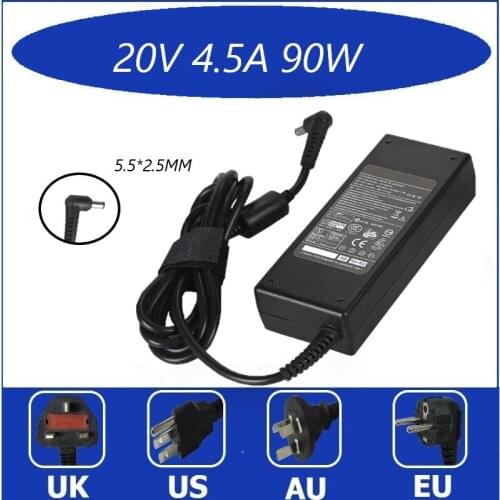 New Laptop Adapter AC Power Charger for Lenovo IDEAPAD B560 B570 B580 B940 E46A G455 G460 G460A G465 20V 4.5A 90W 5.5x2.5mm
