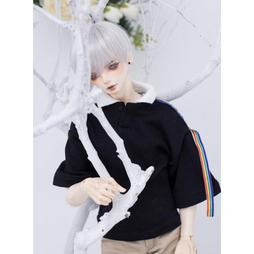 BJD Doll clothes suitable for SD uncle boy doll white collar short sleeve doll accessories