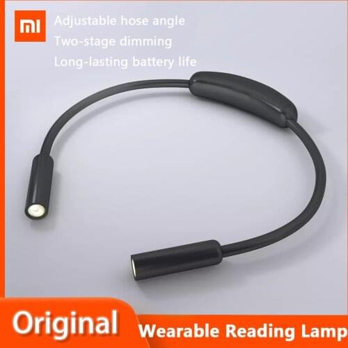 Xiaomi HUIZUO Wearable Reading Lamp Portable Hanging Neck HandsFree Flashlight USB Charging Adjustable Angle for Office Reading