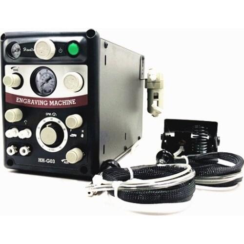 Pneumatic Engraving machine GraverMach AT 220V/110V Two handpieces Manual foot control, Engraving systms High Speed