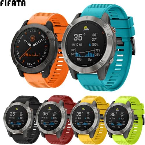 FIFATA Smart Watch Band Straps For Garmin Fenix 6 6S 6X 5X 5 5S 3 3HR Forerunner 935 945 Quick Release Strap Silicone Bracelet