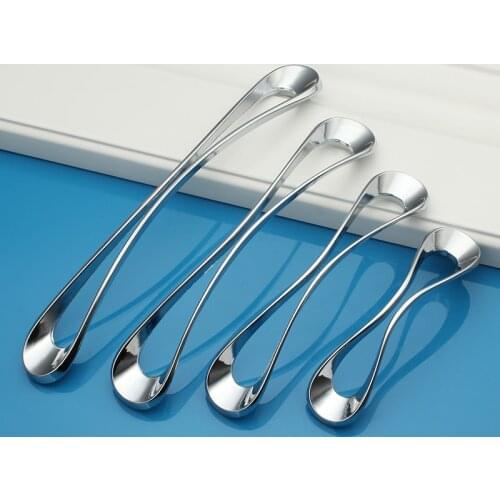 Modern simple wardrobe handle zinc alloy shoe cabinet knob dressing table pull furniture hardware drawer knob drawer closet160mm