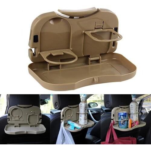 Hot Selling 1pcs Foldable Car Back Seat Table Auto Drink Food Cup Tray Holder Stand Desk Car Accessories Mount Stand Seat Table