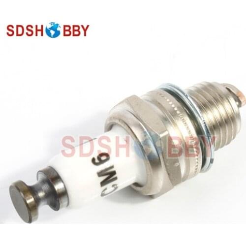 Rcexl CM6-10mm Spark Plug Used for Gas/ Petrol Engine DLE30, DLE55, DLE111, DLA56, DLA32, DLA112, EME55 etc