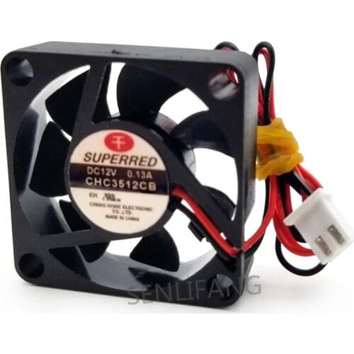 NEW For Superred CHC3512CB 2-Wire DC 12V 0.13A 35x35x10mm Server Fan