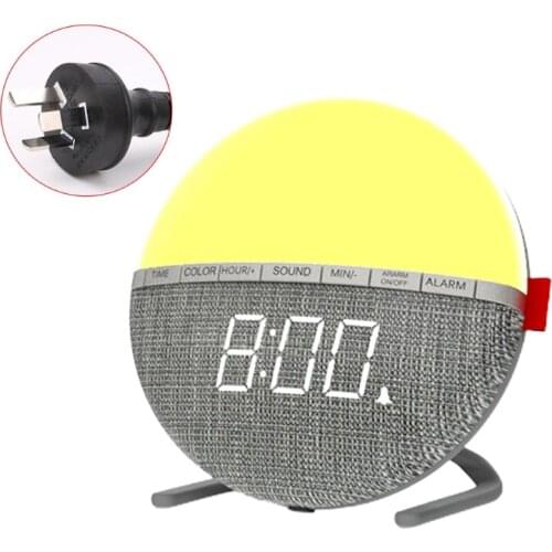 Wake-Up Light,Night Light Clock Alarm,Sleep Music Alarm Clock H054