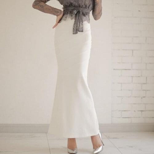 New Mermaid Skirt Women Sexy Fishtail Slim Floor-Length Vintage Long Skirts
