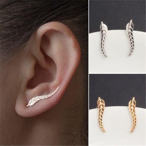 1 Pair Elegant Women Fashion Rhinestone Ear Stud Earrings Crystal Chain Party Dec Gifts