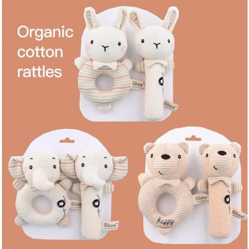 1pc Baby Teether Safe Cotton Toys Mobile Pram Crib Ring DIY Crochet Rattle Soother Bracelet Teether Set Baby Product