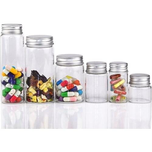 1PCS Multi-capacity food storage box snack food storage jar kitchen glass container transparent sealed jar with lid