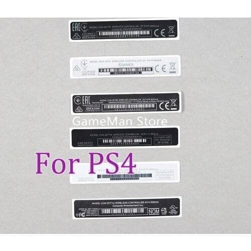 100pcs/lot for PS4 Controller housing Shell Slim Black Back Sticker Lable Seals A OEM