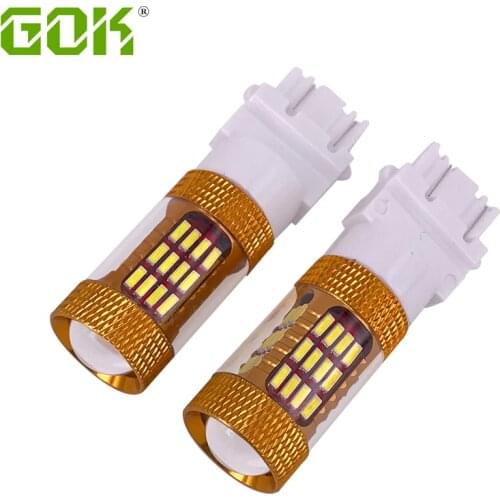 4pcs T25 3157 3156 led High Power 60SMD 4014 LED Turn Signal White light Car Light Source lamp Brake Tail Backup Reverse Light