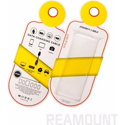 50 pcs New Arrival paper cardboard and pvc packaging gift box for phone accessories for cables for iPhone 8 8 plus