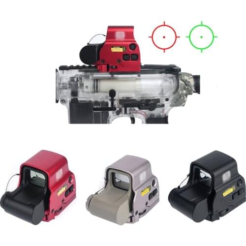 558 Red Green Dot Sight Airsoft Riflescope Fast Detachable Optical Sight Holographic Scope Hunting Reflex Sights with 20mm Mount