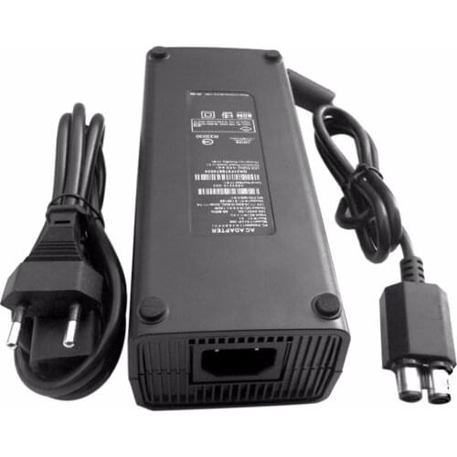 AC 100-240V Adapter Power Supply Charger Cable for X-BOX 360 Slim Ideal Replacement Charger With LED Indicator Light EU Plug