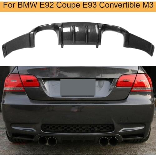 Carbon Fiber Car Rear Bumper Diffuser Lip Spoiler For BMW E92 Coupe E93 Convertible M3 2008-2013 Rear Diffuser Lip Spoiler