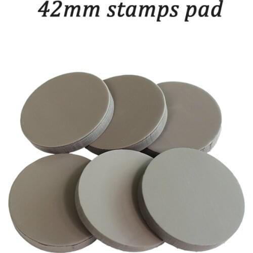 Free shipping 10pcs 42mm stamp pad for flash stamp machine