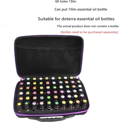 60 Bottles Essential Oil Case Collecting Bags Travel Portable Carrying Cases Nail Polish Storage Bag Portable Doterra Shockproof
