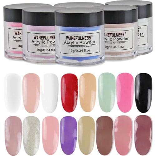 Colored Acrylic Powder Color Acrylic Powder Set for Nails Jar Acrylic Sculpting Powder Vender 10Gram Pink Blue Beauty Salon Kits