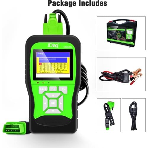 Newest JDiag V600B CODE SCANNER Full system Diagnosis + Battery Tester + OBD2 Scanner 3 in 1 Test tool Professional Battery Test