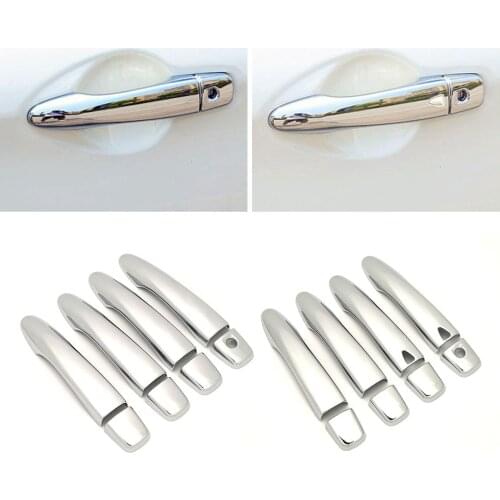 For Nissan Qashqai J11 2014-2019 Car Exterior Modify Chrome Door Handle Cover Decoration Trim Protection Sticker