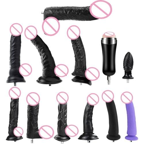 IKenmu Sex Machine Big Black Dildos Quick Connector Vibrator For Women Attachments Toys for Adults Realistic Dildos