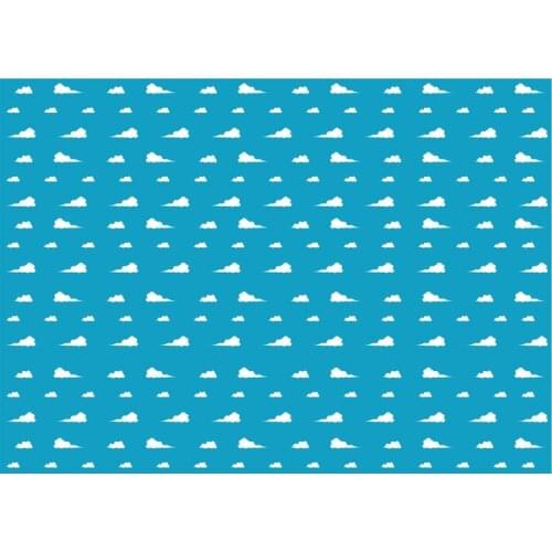 Blue Sky White Clouds Birthday Party Supplies Photography Backdrops Kids Birthday Party Decoration Banner Baby Shower