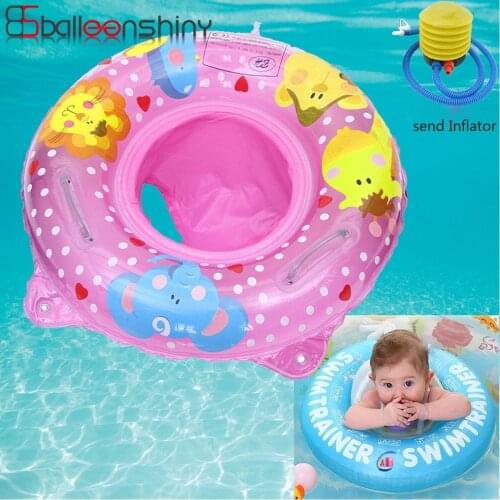 BalleenShiny Inflatable Swimming Ring Baby Float Childrens Pool Swimming Pool Infant Circle Swimming Pool Accessories Thicken