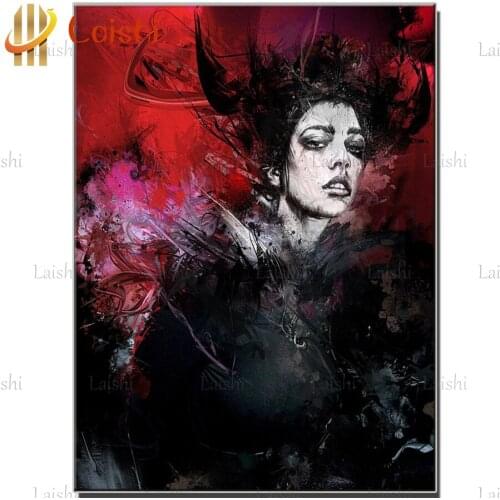 New arrival Abstract doodle woman Diy diamond painting picture rhinestones embroidery diamond mosaic stickerS 5d cross stitch